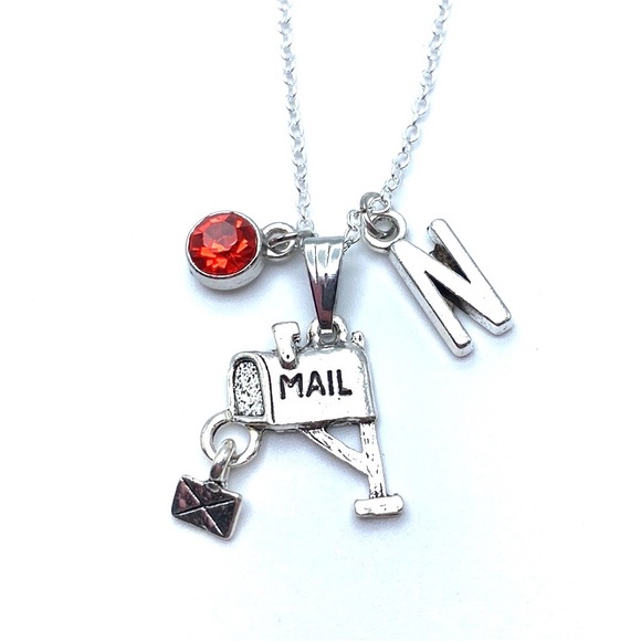 Mailbox Necklace Mail Carrier Postal Worker May Be Personalized - Picture 7 of 8